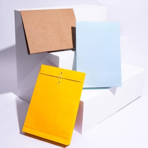 Alipis 6pcs Brown Paper File Bag with Large Capacity for Organizing Documents and Clothes Packing Bag Suitable for Office and Traveling Graduation Festival — view 5