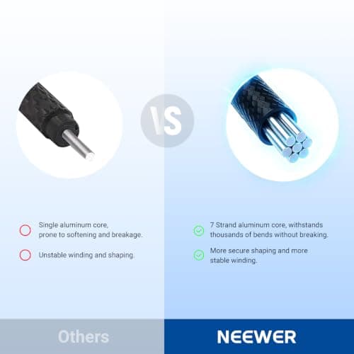 NEEWER Flexible Phone Tripod, Small Mini Camera Webcam Desk Stand, TP34 — view 2