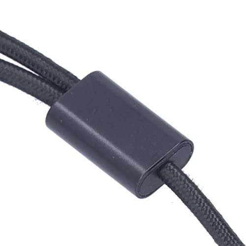 FILFEEL 3683 Cotton Woven Mesh Adapter Cable - 3.5mm Male to Dual 6.35mm Plug, & Stylish 2m/6.6ft Connection (3 Meter / 9.8ft) — view 4