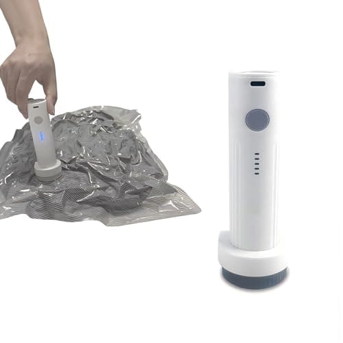 Cordless Electric Vacuum Pump for Vacuum Storage Bags Travel Air Pump,Portable USB Pump for Vacuum Seal Bags – Ideal for Bedding/Clothes(Storage Bags Not Included)
