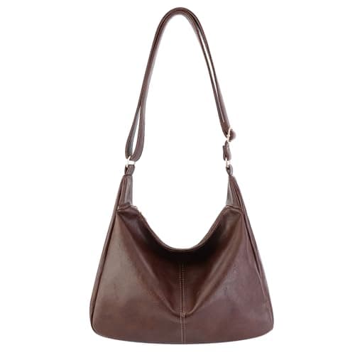 Aodotx Women's Hobo Crossbody Bag Vegan Leather Bag 34cm Adjustable Strap