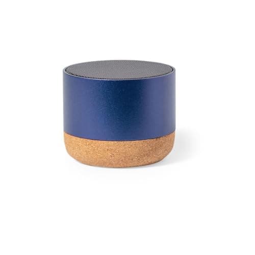 Sawfish Personalised Speaker Moore Bluetooth Speaker 3W with Recycled Aluminium & Cork Base | Wireless Bluetooth Portable Speaker — view 3