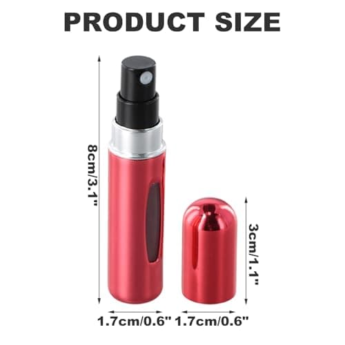 5 Pcs Perfume Atomiser Refillable Travel Perfume Bottle, 5ml Portable — view 2