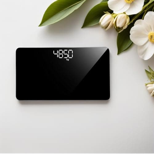 WHAMVOX Portable Travel Scales with Mini Mirror Surface Design Compact Tempered Glass Rechargeable Electronic Scale Random Color for Body Weight for Home Use for Bathroom and Fitness — view 6