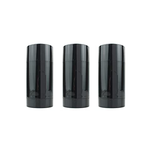 6Pcs Black Twist-up Deodorant Tubes Empty Lip Gloss Balm LipStick Tubes Container and DIY Travel Round Deodorant Tubes(75ml)