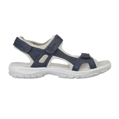 Urban Jacks Women’s Nubuck Leather Hiking Sandals, Outdoor Sport Trekking Sandals, Touch and Close Walking Shoes Sizes 4-8’s (Navy, UK Footwear Size System, Adult, Women, Numeric, Medium, 4) — view 3