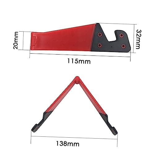 jojofuny V Shape Phone Tablet Stand Holder Foldable Tpr 5 Pack — view 6