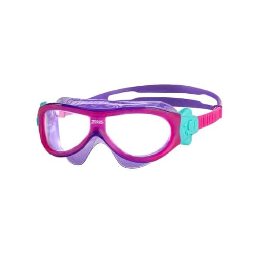 Zoggs Phantom Kids Mask Pink Violet Clear, 0-6 Years