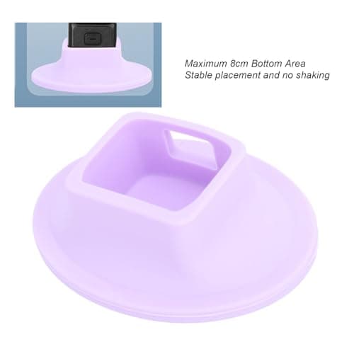 Pocket 3 Stand Base Mount, Lightweight Compact Silicone Non-Slip Desktop Mount Stable Pocket 3 Handle Accessories with a Portable Charging Opening, for (Purple) — view 2