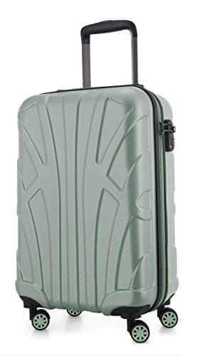 Suitline - Hand Luggage, Cabin Trolley, Hardshell Suitcase, 100% ABS, 55 cm, 34 liters, Mint