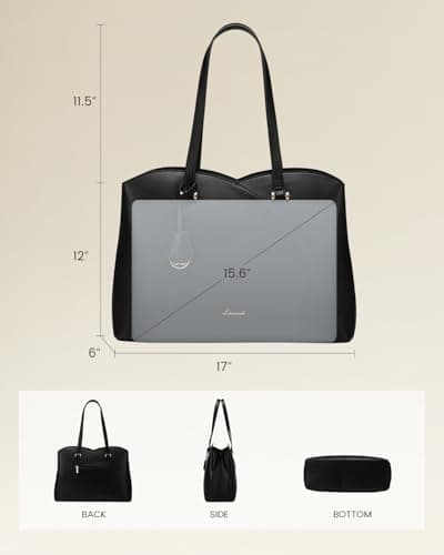 LOVEVOOK Tote Bags for Women, Large Ladies Laptop Handbags Work Bag — view 4