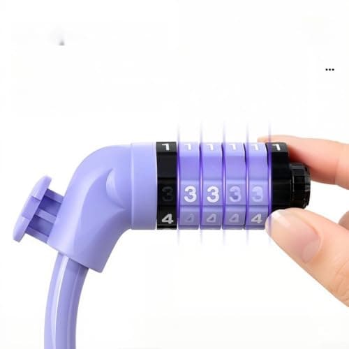 Bicycle Lock 6 Digit Combination Cable Lock For Bike Motorcycle — view 4