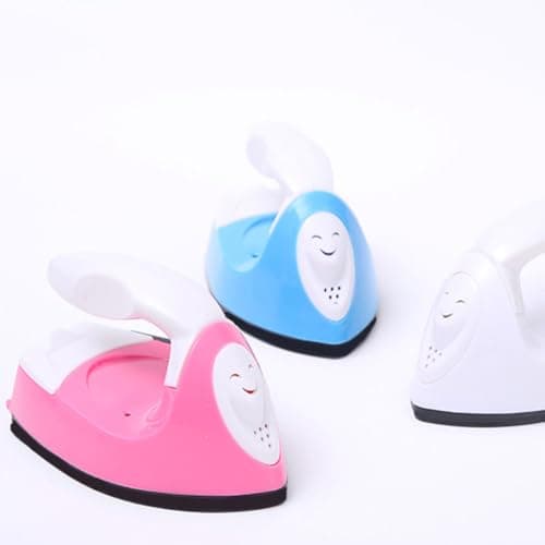 rongweiwang Mini Craft Iron, DIY Electric Iron Tool for Patchwork Applique Quilting, Portable Travel Ironing with Fast Heat Up, Ideal for Beginners Craft Enthusiasts (Blue) — view 5