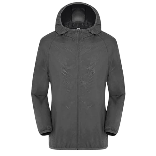 Womens Waterproof Running Jacket Quick Dry Lightweight Raincoat Hooded Rain Jacket Thin Sunscreen Water-Resistant Sports Hiking Walking Jackets Spring Autumn Summer Rain Coats Sun Protection Coat — view 6