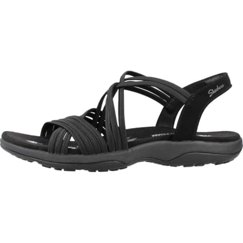 Skechers Women's Reggae Slim Sunnyside Sandal, Black, 7 UK — view 2