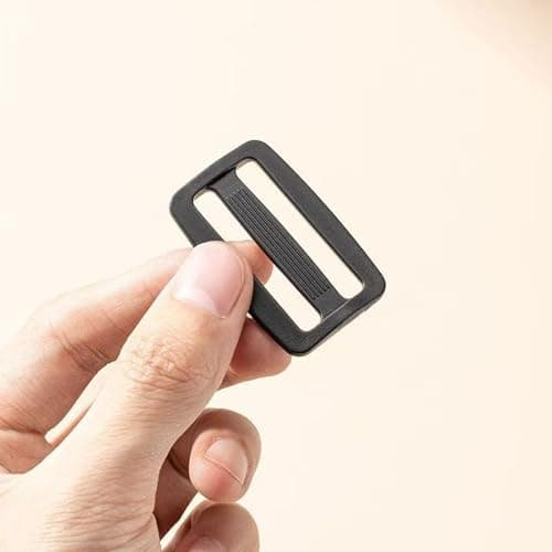 Xuamaea 4 Pack Heavy Duty Plastic Buckle Set - Includes 3 Adjustable Slider Clips & 1 Side Release for Backpack, Luggage Strap Repair (5cm / 2 Inch) — view 4