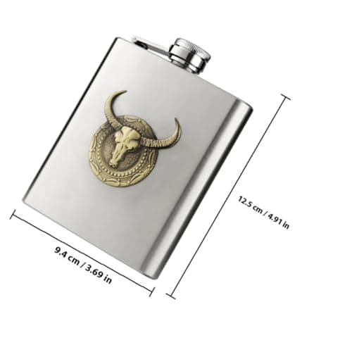 HOOWIFFY Portable Stainless Steel Liquor Flask Lightweight Pocket Hip Flask for Outdoor Camping Travel Corrosion Resistant Wine Holder Easy to Carry Small Suitable for Backpack — view 6