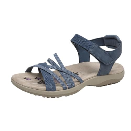NovaNest Women’s Soft Cushion Sandals – Lightweight Comfort Walking Shoes with Adjustable Strap, Flexible Sole, Summer Casual Open Toe Sandals for Travel & Everyday Wear