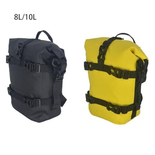 KTUXZCI Durable Polyester Fiber Motorcycle Tail Bag Saddle,Yellow,8l — view 4