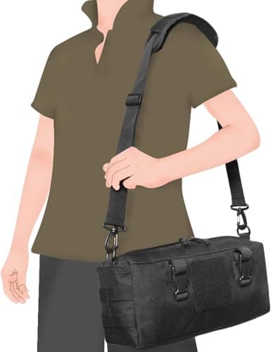 Shoulder Straps for Bags, Adjustable Padded Shoulder Strap, Replacement Bag Straps, for Laptop, Travel, Gym, Briefcase Handbag, Football & Camera Bags(Black) — view 4