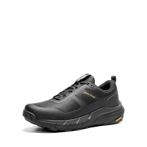 NORTIV 8 Men's Waterproof Hiking Shoes,Size 7,Black