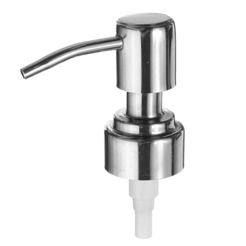 Garneck Lotion Dispenser Pump Travel Bottle Pump Stainless Steel with Plastic Components Silver for Dispensing Soap and Lotions Suitable for Hand Soap and Moisturiser