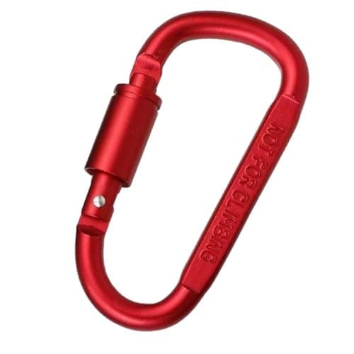 Locking CarHigh Quality Side Flat 8cm With Lock D-Type Mountain Buckle Outdoor Camping Tent Quick Hanging Nut Ring Color Hanging Aviation Aluminum Alloy Lock Buckle Safety