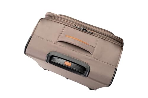 METZELDER Soft Retro Expandable Large Volume TSA Lock Suitcase, Taupe (Tan), M - Medium - 79/93 L - 67x42x28 cm - 3,4 kg, Soft canvas cabin suitcase, large size, expandable, 360° multi-directional — view 5