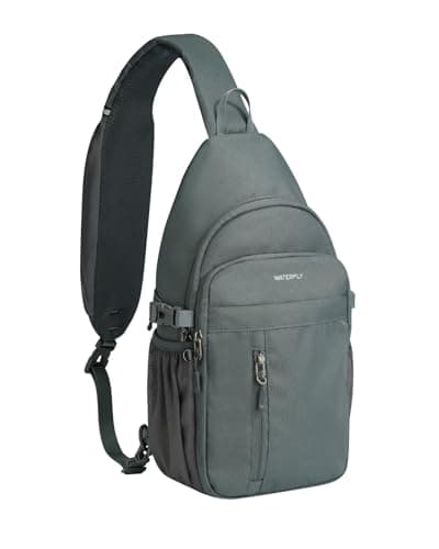 Waterfly Sling Bag with Multiple Pockets, Shoulder Bag for Men Women