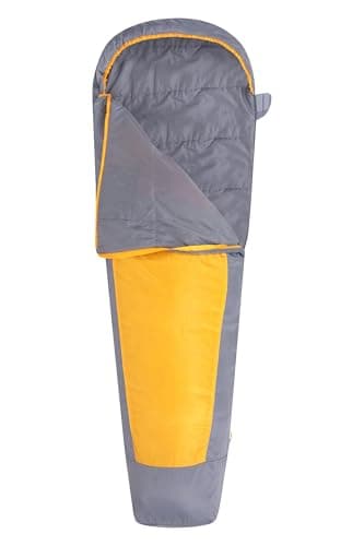 Mountain Warehouse Traveller 50 Sleeping Bag XL - Windproof, Breathable & Lighweight Mummy Shaped Bag - All Season Camping, Hiking, Trekking & Outdoors Yellow Reg Length — view 2