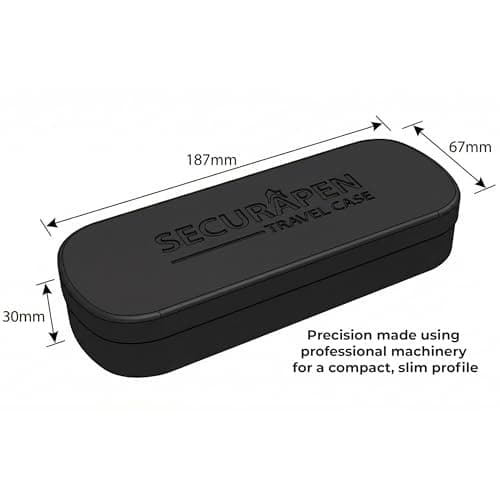 SECURAPEN Injection Pen Travel Case, Compatible with Mounjaro, Monjaro Travel Case with Steel Protect Hardshell Storage with Needle Slots for Holidays & Travel, for Weight Loss Pens. Slim (White) — view 4