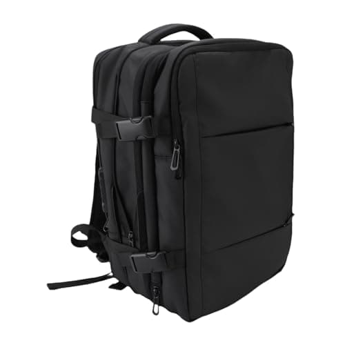 Jeffergarden Vacuum Compression Backpack, Oxford Cloth Travel Backpack with Pump and TSA Lock, Expandable Large Capacity with USB Charging Port for Business Trips Weekend Travel — view 2