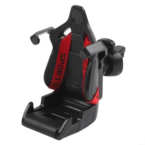 Risveglio ABS Fabric Car Phone Mount Air Vent Fit ABS Fabric Car Phone(red) — view 3