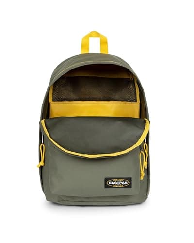 Eastpak Out of Office Backpack 27L (44 x 29.5 x 22 cm), Laptop Backpack 13-15", Durable Water-Resistant School & Work Daypack with Padded Straps - Kontrast Khaki Yellow — view 2
