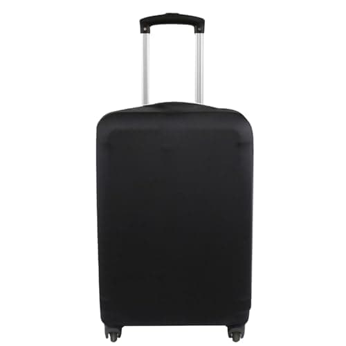 Explore Land Travel Luggage Cover Suitcase Protector Fits 18-22 Inch Luggage (Black, S)