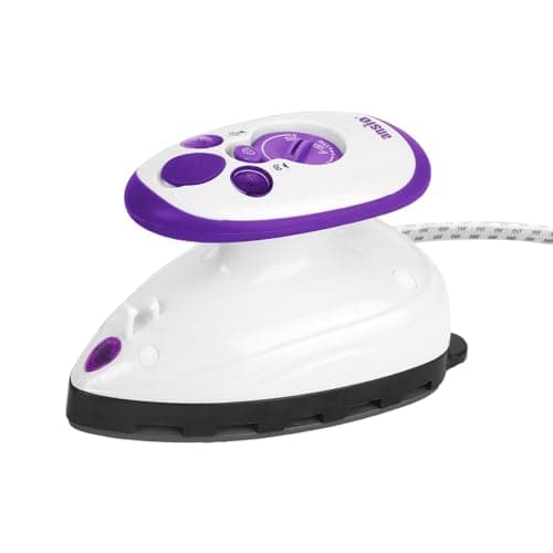 ANSIO Travel Iron Quilting Mini Steam Generator Craft Iron - Purple/White