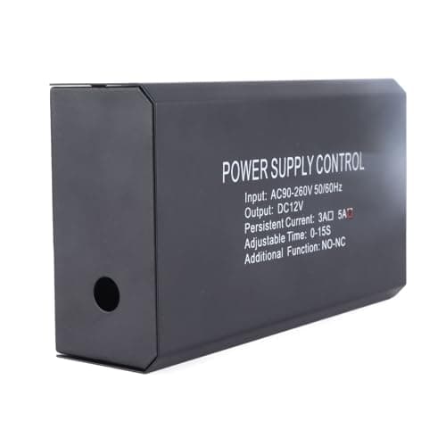 12V 5A Door Access Control Power Supply, Electric Door Lock Power Supply Switch, 90–260V Input Universal AC/DC Adapter for Access Control Systems, ABS Enclosure with Enhanced Heat — view 5