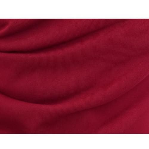 Rocking Party Adults Balaclava Snood Neck Tube Plain Paisley Scarf Travel Cover (Maroon) — view 3