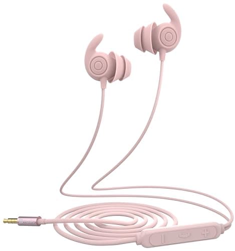 Hmusic 3.5MM Wired Sleep Earphones,2g Lightweight Soft Silicone for Sleeper