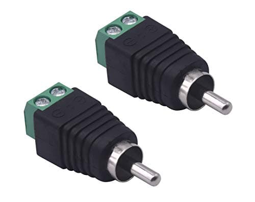 Iskueal Xwell RCA Male Screw Terminal Connector, Solderless for AV — view 5