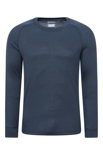 Mountain Warehouse Talus Mens Isotherm Base Layer Top Navy (Ro M — view 2