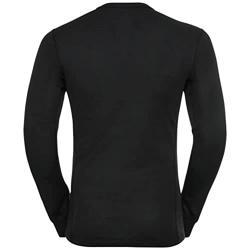 Odlo Thermal Underwear for Men Active Warm Long Sleeve I Thermal Shirt I Warm ski Underwear with Round Neck I Men Black — view 4