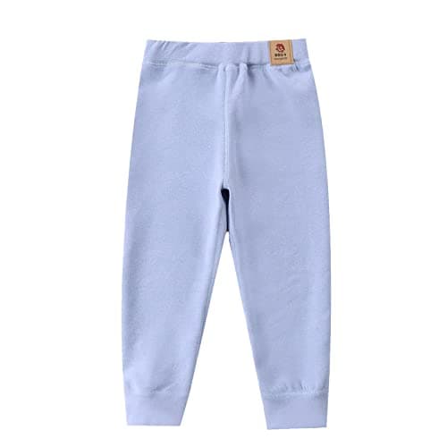 Baby Thermal Base Layer Pant Fleece Lined Leggings for Toddlers and Kids Boys Girls Footless Tights Infant Basic Solid Full Length Cotton Soft Legging (Purple, 2-3 Years) — view 2