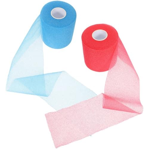 IDEANATEGRATE 2 Rolls Professional Sports Tape with Pu and Foam Material, Portable and Easy to Use Athletic Wraps for Knees and Wrists Suitable for Outdoor Activities and Sports Bag