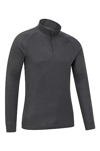 Mountain Warehouse Talus Mens Thermal Zip Neck Top Charcoal XL — view 5