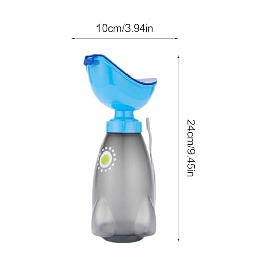 Urinal Bottle Unisex | 600ml Spill Proof Female Wee Pee Bottles with Lid and Funnel | Toliet Urinal for Men and Women | Urination Device Ergonomic Design High Capacity for Outdoor Car Travel — view 5