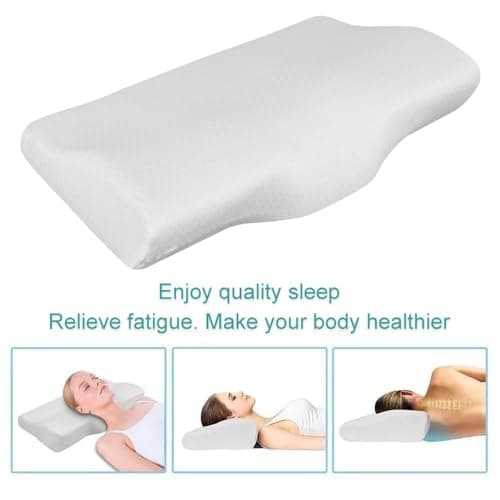 Trintion Memory Foam Pillow Neck Back Support Orthopaedic Firm Head Pillows Fast Rebound Memory Foam Cervical Pillow for Head Neck and Shoulder Support — view 4
