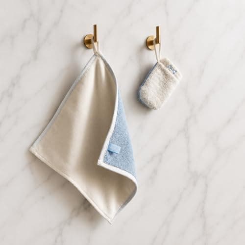 Mit Kit Intimate Hygiene Set - pH & Microbiome Friendly Feminine Care | Reusable V-Mit Cleansing Mitten & Finishing Cloth Drying Towel | 100% Premium Turkish Cotton with Waterproof Travel Pouch — view 4