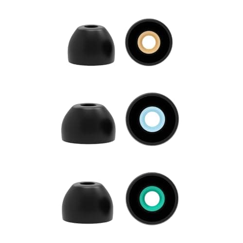 3 Pairs Earbud Tips for Sony Wf-1000xm5,Memory Foam & Rubber Eartips Tips In S/M/L,Silicone Buds Soft Non-Slip Replacement Ear Tips for Noise Reduction And Comfort,Secure Fit for Sony Wireless Earbuds