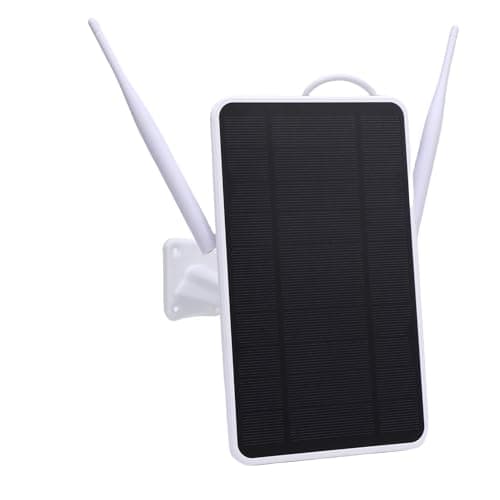 TOPINCN 6W Solar Powered 4G LTE Modem Router, Outdoor WiFi Extender Signal Booster Long Endurance IP66 Water Proof 4G WiFi Solar Router Repeater for Camping RVs and Outdoor Area (EU Version)